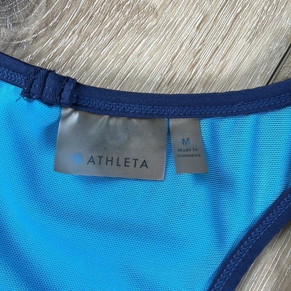 Athleta Blue Patterned Racerback Tank Top - Picture 10 of 13